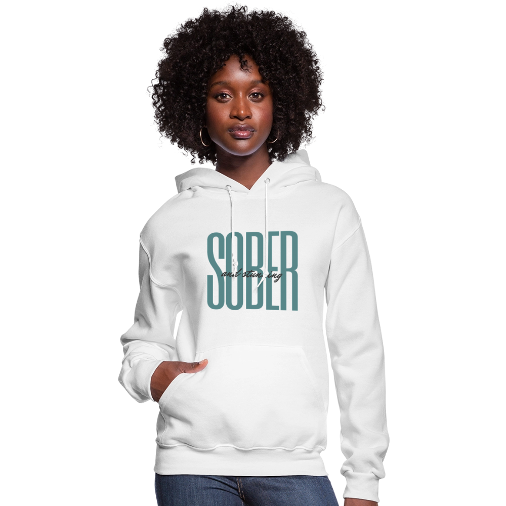 Sober & Stunning Hoodie - white