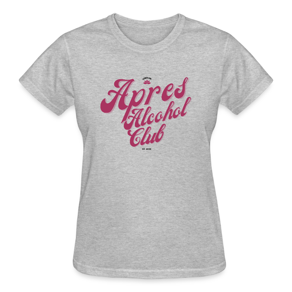 Apres Alcohol Club Women’s Premium Organic T-Shirt - heather gray