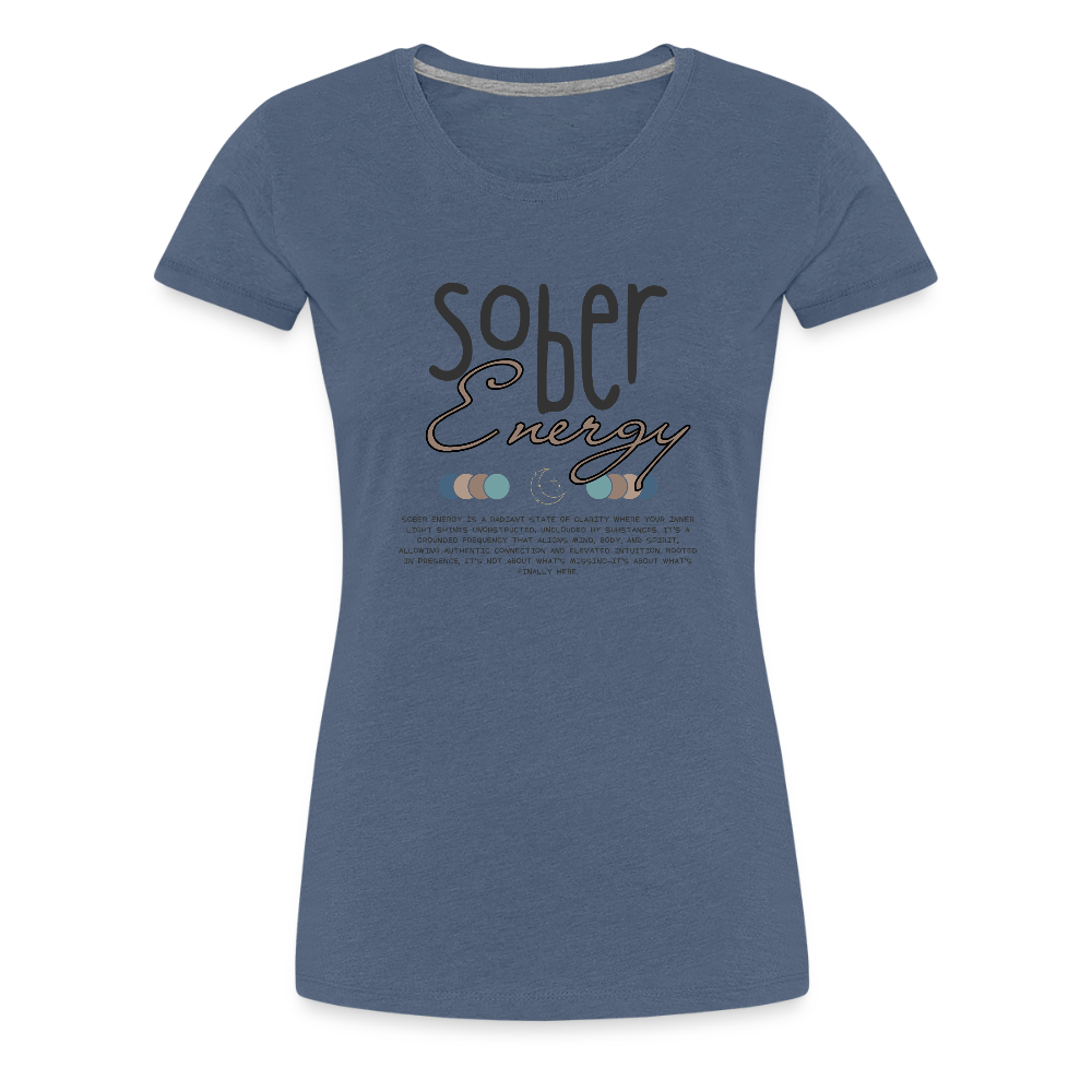 Sober Energy women's t-shirt - heather blue