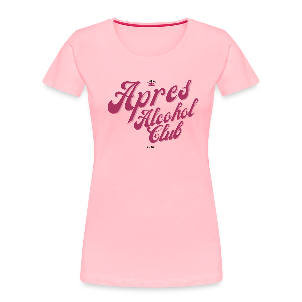 Apres Alcohol Club Women’s Premium Organic T-Shirt - pink