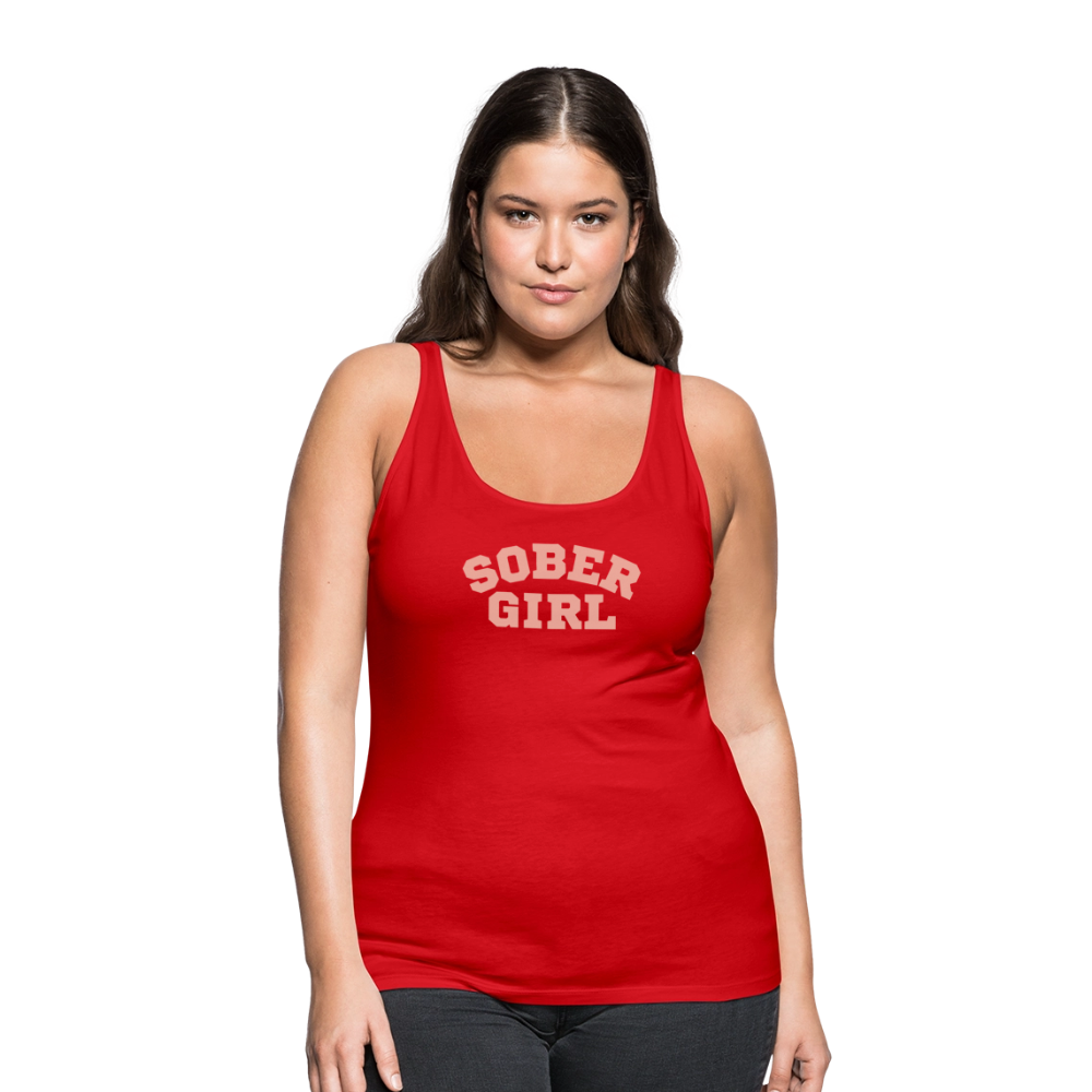 Sober Girl Premium Tank Top - red
