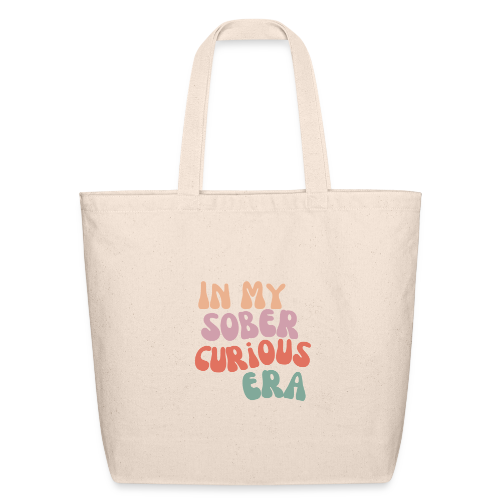Sober Curious Era  Eco-Friendly Cotton Tote - natural