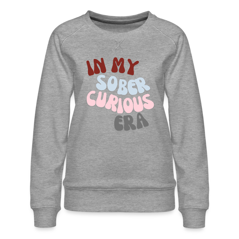 In My Sober Curious Era Crewneck - heather grey