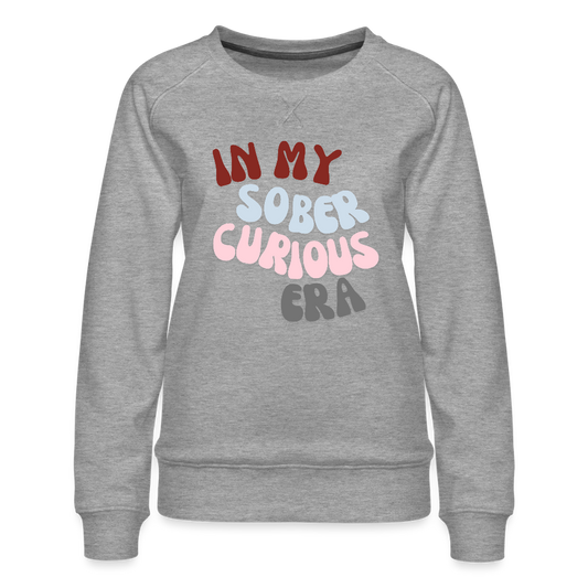 In My Sober Curious Era Crewneck - heather grey